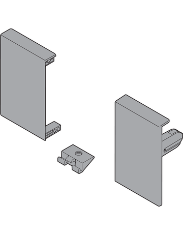 Bild TANDEMBOX Fronthalter, Höhe M, für Innenschubkasten, links/rechts, für TANDEMBOX antaro, seidenweiss-1