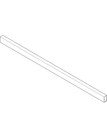 Bild ORGA-LINE Querreling, bis KB=1200 mm, Länge=1104 mm, zum Ablängen, für TANDEMBOX antaro, seidenweiss-1