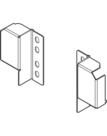 Bild TANDEMBOX plus/antaro Relinghalter (rückseitig), flexibel anbringbar, nicht verstellbare Reling, zum Schrauben, links/rechts, seidenweiss-1