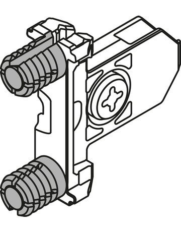 Bild TANDEMBOX Frontbefestigung, INSERTA, symmetrisch, für TANDEMBOX antaro/TANDEMBOX intivo/TANDEMBOX intivo/antaro/TANDEMBOX plus, blank-1