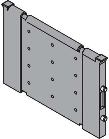 Bild ORGA-LINE Querteiler, für TANDEMBOX/TANDEM Schubkasten, Breite=88 mm, R7037 staubgrau - Blum-1