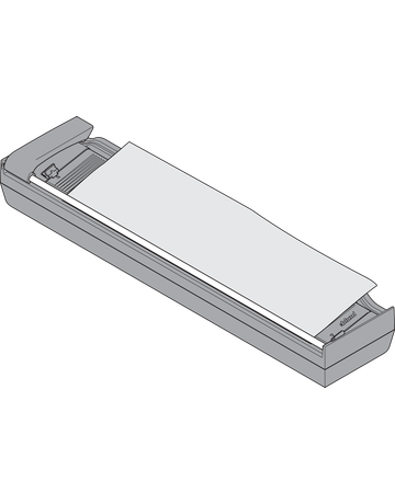 Bild ORGA-LINE Folienschneider für Alufolie (mit Folie), R737staubgrau/orange - Blum-1