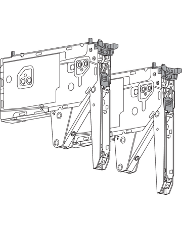 Bild AVENTOS HK top Hochklappe, Kraftspeicher (Set), LF=420-1610 (bei 2 Stück), zum Schrauben, für SERVO-DRIVE geeignet, verzinkt - Blum-1