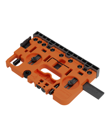 Bohrlehre, für AVENTOS, TANDEMBOX intivo/TANDEMBOX plus, METABOX, TANDEM / LEGRABOX / MERIVOBOX / Reling METABOX / Reling TANDEMBOX, orange - Blum