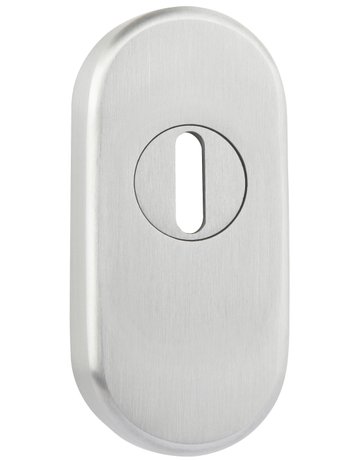 Bild Schutzrosette aussen Tinos PZ ZA oval, Höhe 15 mm, Edelstahl mit - Topform-0