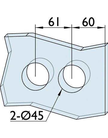 Bild Glastürschloss Leros OL Edelstahl mit Drücker vor. Flüsterfalle - Topform-1