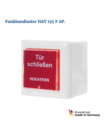 Handauslösetaster 155 Funk Aufputz IP-20 HAT 155 FAP - Hekatron