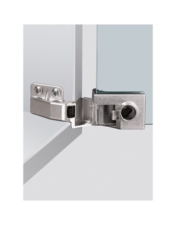 Bild Möbel- Glastürscharnier, ET 5160, 30866, 170°, Zinkdruckguss matt vernickelt - Hettich-0