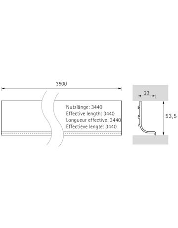 Bild Befestigungswinkel, Canis C, 9210142, gerade, Aluminium, roh - Hettich-2