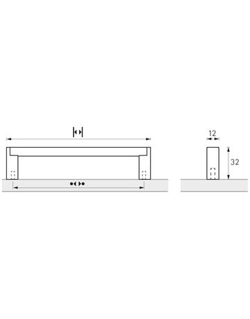 Bild Möbel- Griff, Bermeo, 9208084, Breite 12x 192mm, Höhe 32mm, schwarz, matt - Hettich-8