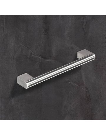 Bild Möbel- Griff, Brema, 9070104, Breite 14x 192mm, Höhe 36mm, edelstahloptik, gebürstet - Hettich-1