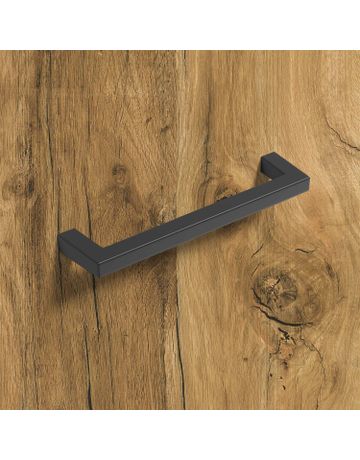 Bild Möbel- Griff, Tornea, 9269731, Breite 10x 128mm, Höhe 32mm, schwarz, matt - Hettich-5