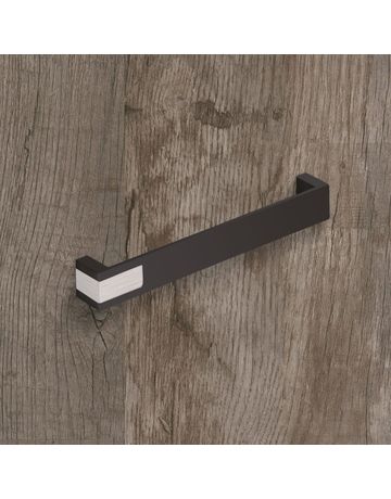 Bild Möbel- Griff, Intra, 9207481, Breite 25x 192mm, Höhe 26mm, schwarz, edelstahloptik, matt - Hettich-3