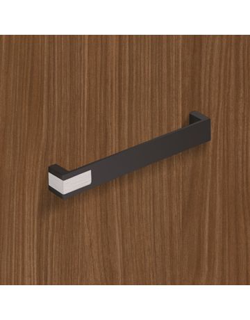 Bild Möbel- Griff, Intra, 9207481, Breite 25x 192mm, Höhe 26mm, schwarz, edelstahloptik, matt - Hettich-4