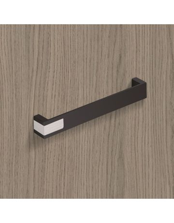 Bild Möbel- Griff, Intra, 9207481, Breite 25x 192mm, Höhe 26mm, schwarz, edelstahloptik, matt - Hettich-7