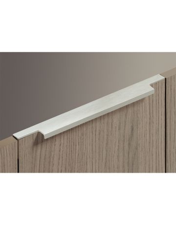 Bild Möbel- Griffleiste, mit Harpunensteg, Lamezia 9105823, Länge 795mm, Aluminium edelstahloptik gebürstet - Hettich-7