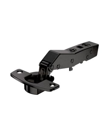 Sensys Winkelscharnier W30 mit integrierter Dämpfung (Sensys 8639i W30), in obsidianschwarz, vorliegend, Öffnungswinkel 95°, Bohrbild TH 52 x 5,5 mm, zum Anschrauben (-) - Hettich