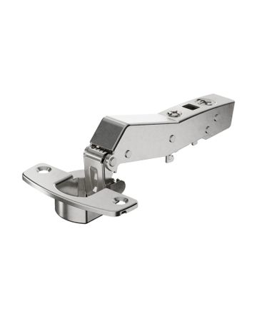 Sensys Winkelscharnier W45 mit integrierter Dämpfung (Sensys 8639i W45), vernickelt, vorliegend, Öffnungswinkel 95°, Bohrbild TH 52 x 5,5 mm, zum Anschrauben (-) - Hettich