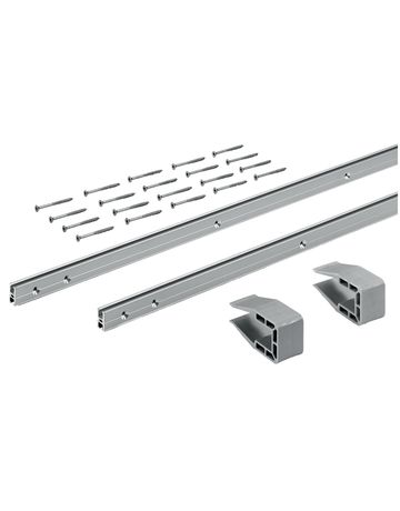 SlideLine M Profilsets: 2 Profile, Profilhöhe mm 18 mm, Länge 2500 mm - Hettich