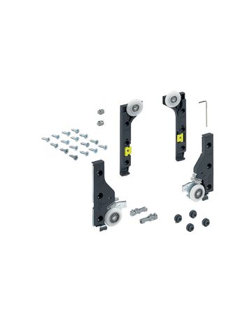 SlideLine M Beschlagset für ungedämpfte Türen, 30 kg, Minimale Türbreite mm: 300 - Hettich