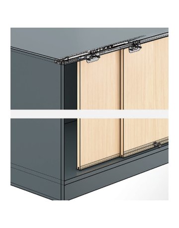 Bild Laufprofil zum Anschrauben SysLine S, 2000 mm - Hettich-1