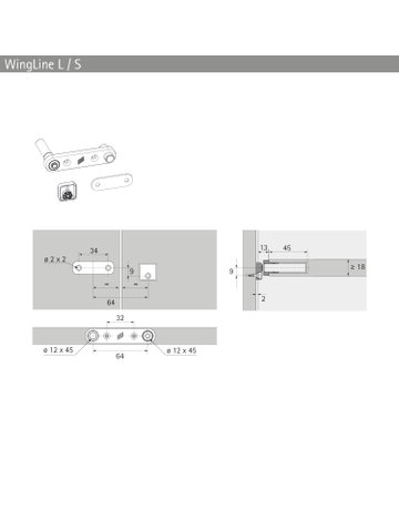 Bild WingLine L, Magnetische Zuhaltung Standard für Basisset Push to move, grau - Hettich-3