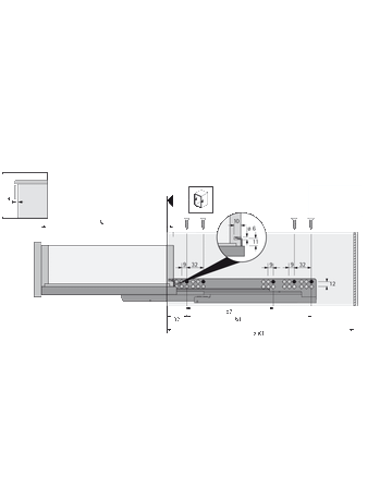 Bild Vollauszug,550mm,links, 30kg mit Push-to-open-5