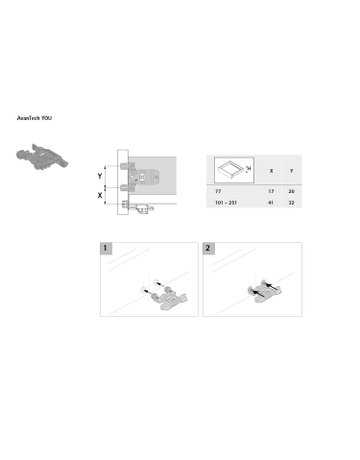 Bild Schubk.-Frontstabilis.,Korpusb.min.600mm ArciTech,9321561,KF,anthr. unbehandelt - Hettich-2