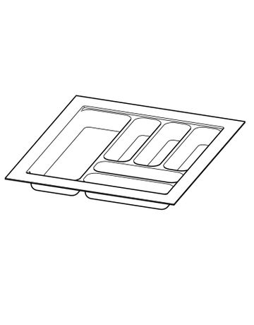 OrgaTray 440, silber, 441 - 520 / 451 - 500, silber - Hettich