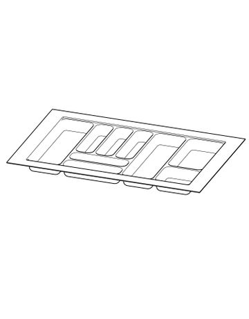 OrgaTray 440, silber, 441 - 520 / 701 - 800, silber - Hettich