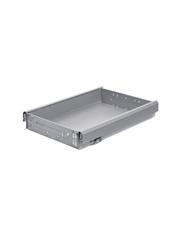 Stahlschubkasten mit vormontiertem Zugstück - Systema Top 2000, 370 x 354, Aluminium Optik - Hettich