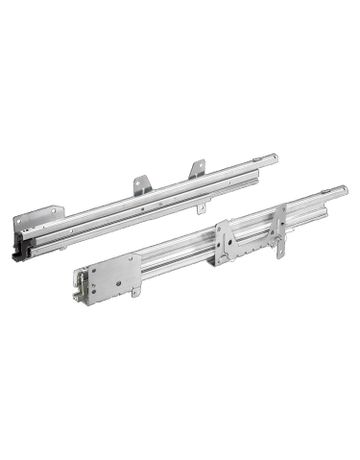 Auszugsführung Quadro Duplex 45, links und rechts, Lochreihe 32 mm (Garnitur) - Hettich