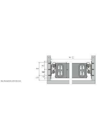 Bild Auszugsführung Quadro Duplex 45, 530 mm, links und rechts - Hettich-1