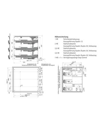 Bild Schnellmontage Container-Set 404 x 530, schwarz - Hettich-3