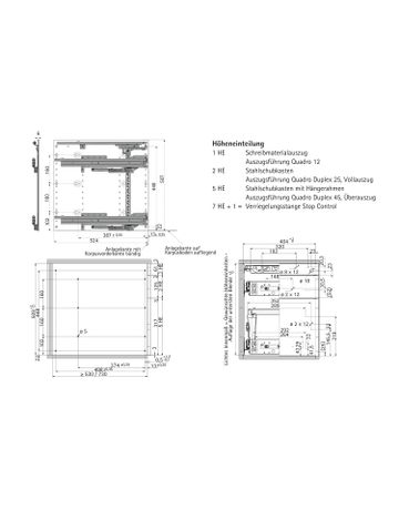 Bild Schnellmontage Container-Set 404 x 530, schwarz - Hettich-4