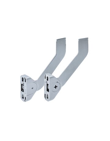 Einstellbare Blendenstütze für Hängeregistraturrahmen, Stahl, Aluminium Optik, links / rechts - Hettich