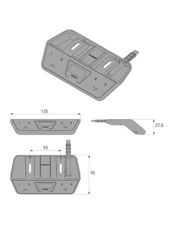 Bild Handschalter ActiSwitch Pro-Memory 9309938, für Tischplatten, schwarz - Hettich-1