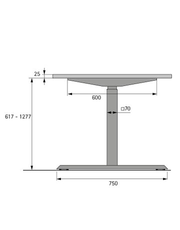 Bild Möbel- Elektro-Tischgestell, 1.200x 2.000mm, Hub 660mm, Steelforce Pro 470 SLS, 9309754 - Hettich-1