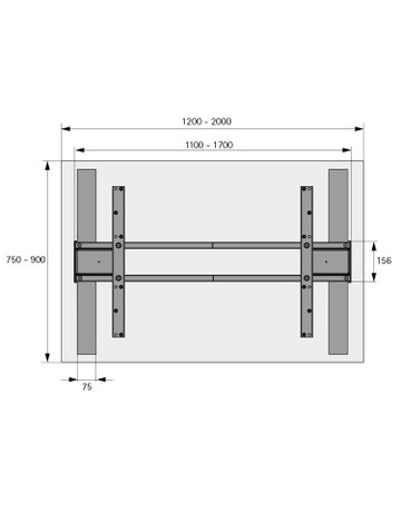 Bild Möbel- Elektro-Tischgestell, 1.200x 2.000mm, Hub 490mm, Steelforce Pro 570 SLS, 9309758 - Hettich-3