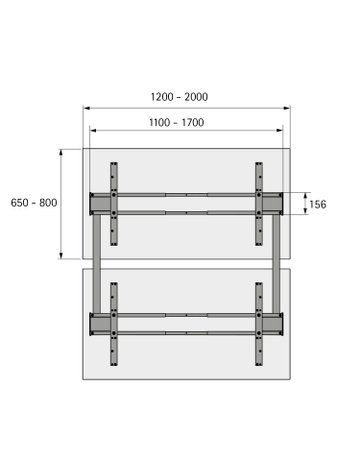 Bild Möbel- Elektro-Tischgestell, 1.200x 2.000mm, Hub 660mm, Steelforce Pro 670 SLS Bench, 9311397 - Hettich-3