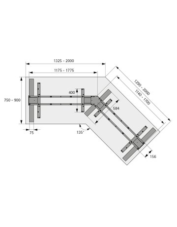 Bild Möbel- Elektro-Tischgestell, 1325+1290x 2.000mm, Hub 660mm, Steelforce Pro 673 SLS, 9311393 - Hettich-3