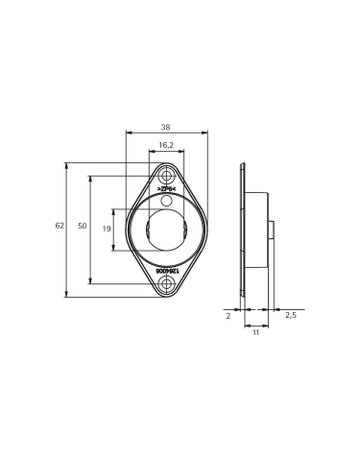 Bild Befestigungsadapter und Zwischenlage - Hettich-1