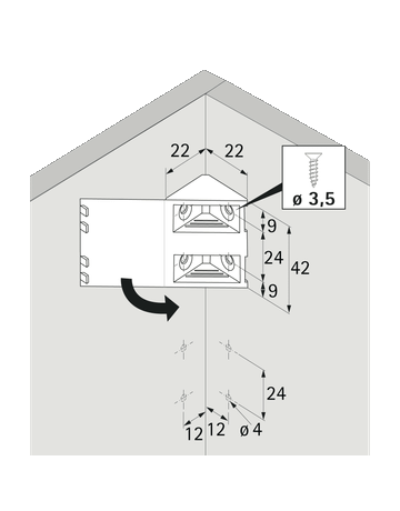 Bild Universal-Eckverbinder, weiß-1