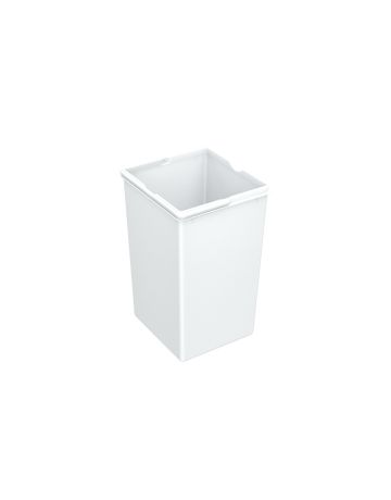 Eimer 15 l, Kunststoff, weiß, B x T x H 210 x 220 x 350 mm, Für Abfallsystem Bin.it Basic II - Hettich