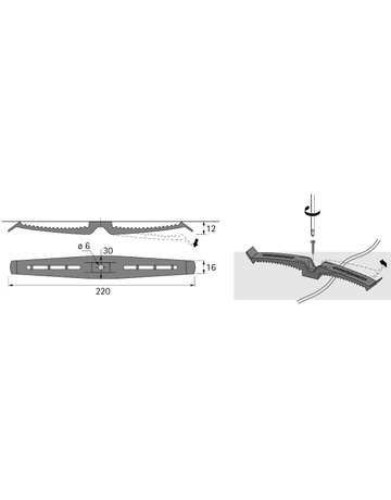 Bild Kabelhalter, doppelt - Hettich-2