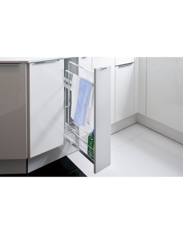 Bild Handtuchhalterauszug 90°, CLASSIC, pulverbeschichtet silber (2) - Hettich-1