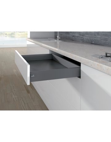 Bild ArciTech Zarge, Zargenhöhe 94 mm x NL 400 mm, anthrazit, links - Hettich-1