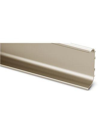 Möbel- Griffleiste, individuell ablängbar, Canis C 9210132, Länge 3.500mm, Aluminium edelstahloptik eloxiert - Hettich