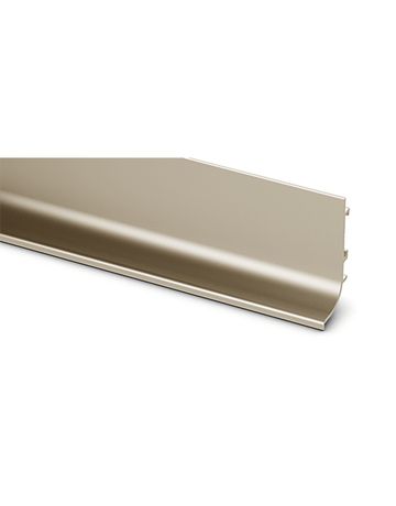 Möbel- Griffleiste, individuell ablängbar, Canis L 9210116, Länge 3.500mm, Aluminium edelstahloptik eloxiert - Hettich