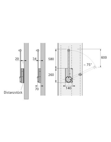 Bild Duo Lift Basic 600 - 830 mm - Hettich-1